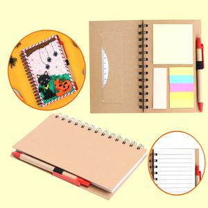 나만의 에코종이수첩 만들기 포스트잇 자 세트 채색공예 색칠놀이 클레이 장식 데코