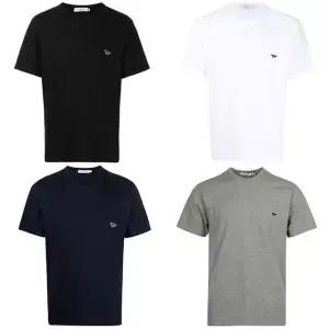 [명품] 22FW 네이비 폭스 패치 포켓 반팔티 4컬러 HM00136KJ0008