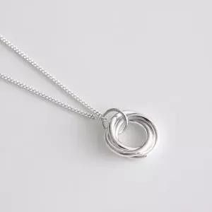 [오노마] ONM 실버925 커넥션 볼드 써클 목걸이 (S9594290)