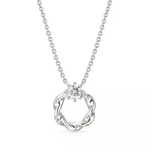 [도로시] 14k 브라이드 랩 다이아몬드 1부 목걸이