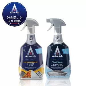 아스토니쉬 기름때 클리너 750ml+스테인리스 광택 클리너 750ml