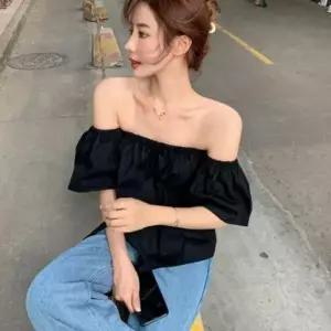 [오노마] ONM 체크블라우스 쉬폰블라우스 베이직 오프숄더 블라우스 (S11870574)