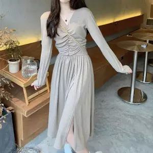 [오노마] ONM 세련된 브이넥 가슴 셔링 랩원피스 A라인 허리밴딩 (S11883894)