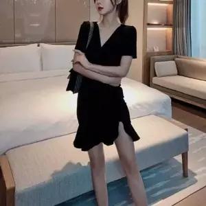 [오노마] ONM 결혼식하객패션 모임 오피스 원피스 클럽 블랙 (S12075317)