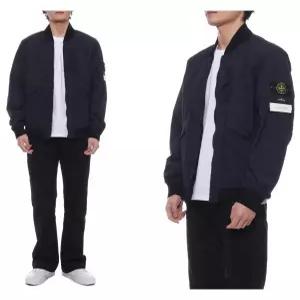 [스톤아일랜드]남성 와펜 패치 봄버 재킷 (801540525 V0020 24S)