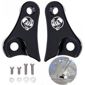 20082023 Chrome 1 인치 하강 링크 블록 키트는 할리 데이비슨 투어링 스트리트 글라이드로드 킹일렉트라