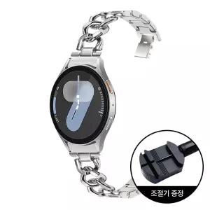 갤럭시워치 체인 매탈 스트랩 7 6 5 4 클래식 프로 호환 시계줄 밴드 날개형 20mm