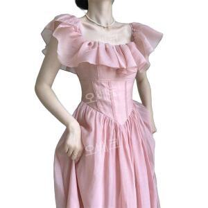 핑크오프숄더드레스 공주옷 의상 L 항공발송 졸업사진 코스튬 파티룩 컨셉