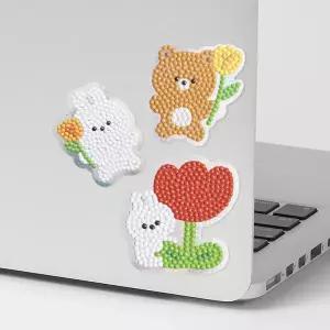 [아트박스] 보석자수(3매) 플라워 애니멀