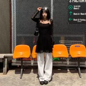 [하프클럽/] 여성 여름 시스루 볼레로 가디건 프릴 미니 원피스 세트