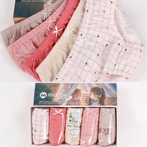 여아용 순면 삼각팬티 5종세트 면100%