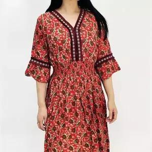 [셀러허브][프로셀러] 꽃무늬 원피스 휴양지 휴양지원피스룩 패턴 (S16850814)