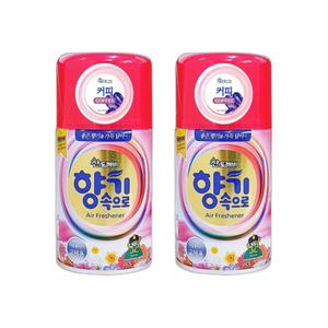 산도깨비 향기속으로 자동분사기 커피향 리필캔 290ml 2개