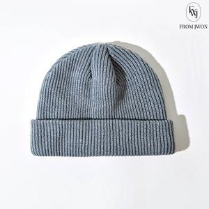 니트 비니 골지 레옹 모자 숏 짧은 와치 캡 스님 절 그레이