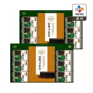 [CJ 선물세트] 비비고 직화 담백구운김 1호 2개 쇼핑백일체형