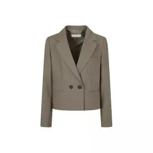 갤러리아 자수 포켓 더블 브레스트 재킷(GN9M0JK91)*