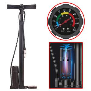 [이중실린더 자전거펌프] 에어펌프/자전거 공기주입기/공구/발펌프/손펌프/튜브