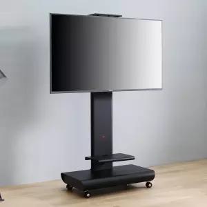 인페쏘 HTR_1600 이동식거치대 삼성 LG 호환 TV스탠드 대형 티비거치대 브라켓 55인치 65인치 75인치 80인치 사무실 화상 회의용 학교 학원 교육용 전자칠판