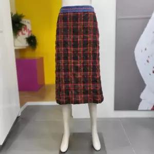 [베네통] 에일 체크 롱스커트 BASK06341_DJ