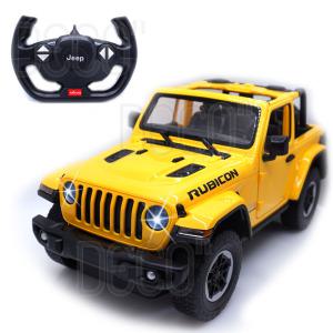 1:14 라스타 RC카 지프 랭글러 루비콘 옐로우 라이트 무선조종 알씨카 미니카