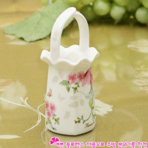 국산 현우 플로렌스 프릴수반 (소)/요지통/이쑤시개통/티포크통/수저통/키친툴/혼수용품