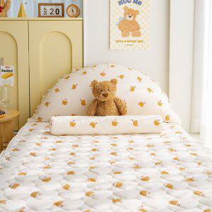 [포몽드] 고밀도 순면 아기 사계절 슈퍼싱글 침대 패드