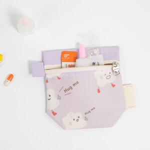 세맘스 양면방수 포키 약파우치 허그뭉치퍼플