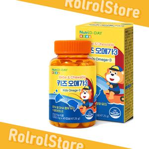 뉴트리디데이 베베 앤 츄어블 키즈 오메가3 1병 (45정) 어린이 영양제