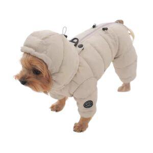 강아지 올인원 패딩 겨울옷 하네스 방한복 애견 자켓