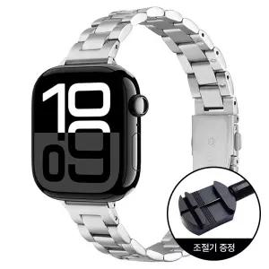 애플워치 슬림 메탈 스트랩 11 10 9 8 7 6 5 4 SE 2 울트라 호환 시계줄 밴드