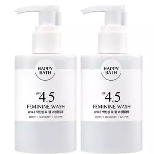 해피바스 PH4.5약산성 쑥 젤 여성청결제 250ml x 2개/아이와함께 저자극