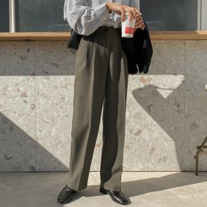 [시크릿라벨] 뒷밴딩투핀턱와이드슬랙스