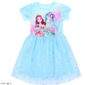 [레노마 이너웨어]시크릿쥬쥬 여아 샤인 5부 원피스 블루_HDD