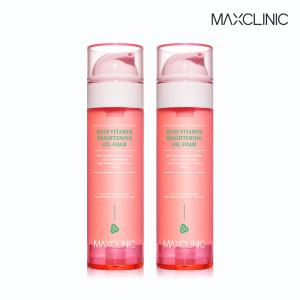 [맥스클리닉] (2개) 로즈 브라이트닝 오일폼 110g
