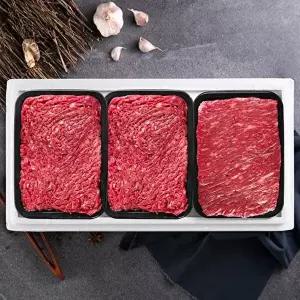 [횡성축협][횡성축협]횡성한우 1++등급 실속 3호 1.2kg(국거리1팩+불고기2팩)