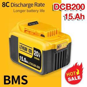 Dewalt 전동 공구용 배터리, 15000mAh 20V, DCB206 20V, 15.0Ah, DCB206 20V, DCB205 DCB204-2, 100% 정품
