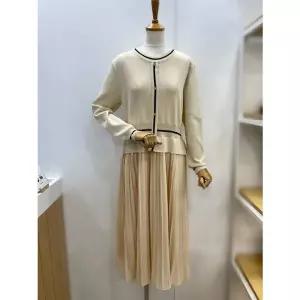 [NS홈쇼핑][레코브] 라인 배색 주름원피스(LK31E3OP503X)[34962007]