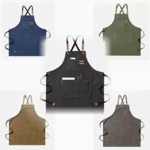 고품질 HPS 카페 방수 데님 캔버스 업소용 주방 앞치마 에이 (WFGRJP0)