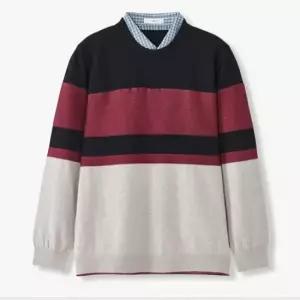 STCO 세이브존04 봄가을 셔츠레이어드 니트 2KT24102S