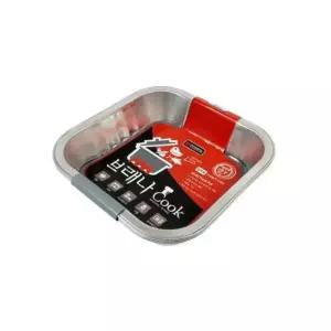 멀티냄비 3개입 일회용 1500ml 사각 캠핑냄비 직화냄 (WFGU40X)