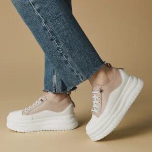 [무크] 여화 해브 소가죽 키높이 스니커즈 3colors