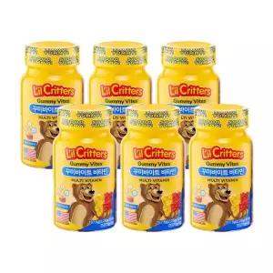 꾸미바이트 어린이 비타민 70구미 6병