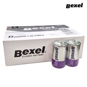 벡셀 망간 R20 D사이즈 건전지 (24개입) 벌크 1.5V D형