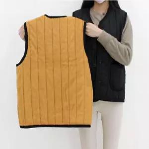 경량 심플 데일리 주머니 할머니 조끼 김장 이너 할아버지 방풍 보온 융털 쪼끼 아빠 엄마