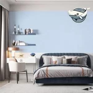 [하프클럽/알티피아]세련된 인테리어 실크벽지 딥블루 곰팡이방지