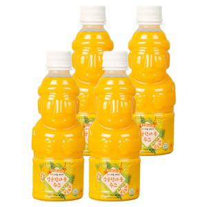 제주향 감귤 한라봉 100 프로 착즙 주스 330ml (4개) NFC 제주 천연 프리미엄