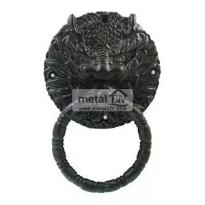 옛장식 나무문 흑룡손잡이 소  WFFNOHN