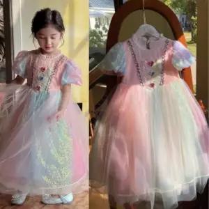 사랑스런 하트핑 드레스 여아 유아 핑크 생일 파티룩