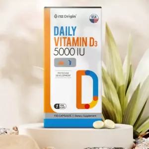 엔젯오리진 데일리 비타민D3 5000IU 150캡슐 임신초기영양제 뼈튼튼 영양보충제