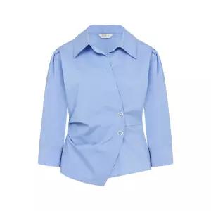 렐로디 사이드버튼 블라우스(LCBLPE0300/블루,라벤더,화이트)_DG